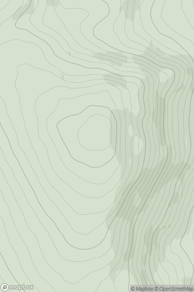 Thumbnail image for Carn Traonach (Carntreena) showing contour plot for surrounding peak