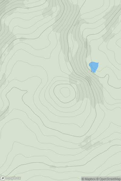 Thumbnail image for Carrigawaddra (Carraig an Mhadra) showing contour plot for surrounding peak