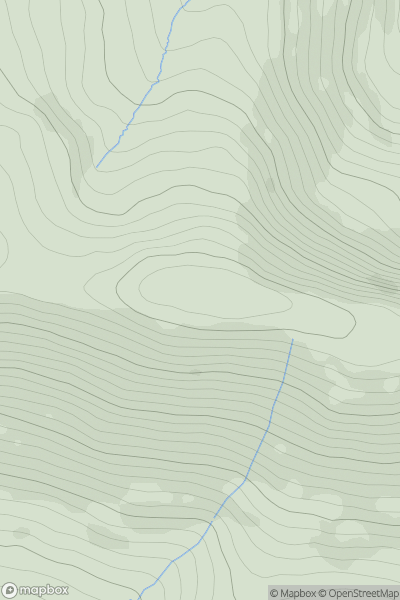 Thumbnail image for Knocknakilton showing contour plot for surrounding peak