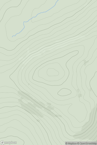 Thumbnail image for Carrigalougha (Carraig an Locha) showing contour plot for surrounding peak
