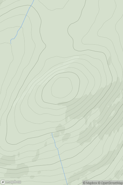 Thumbnail image for Damph (An Damh) showing contour plot for surrounding peak