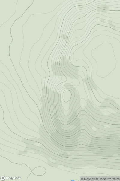 Thumbnail image for Keelogyboy Mtn SW Top showing contour plot for surrounding peak