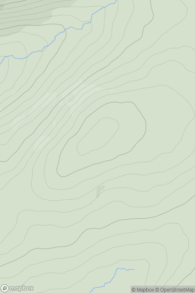 Thumbnail image for An Eadarna Mhor (Addernymore) showing contour plot for surrounding peak