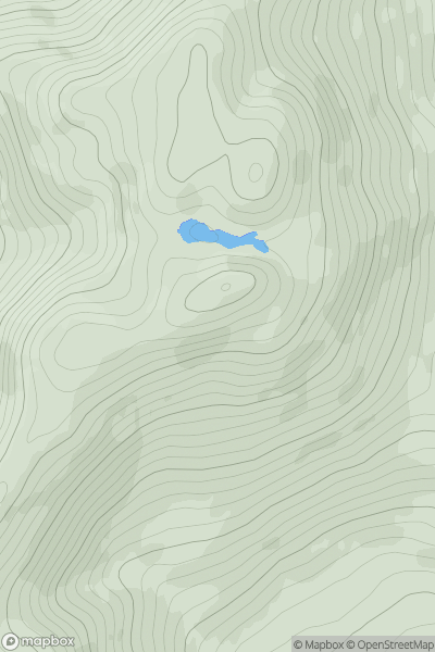 Thumbnail image for Esknaloughoge (Eisc na Leathog) showing contour plot for surrounding peak