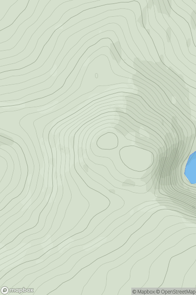 Thumbnail image for Knockagarrane (Cnoc an Ghearrain) showing contour plot for surrounding peak