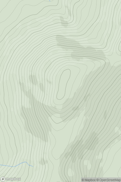Thumbnail image for Coolroe showing contour plot for surrounding peak