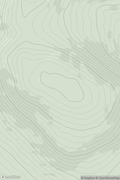 Thumbnail image for Ballykildea Mountain (Sliabh Bhaile Mhic Giolla De) showing contour plot for surrounding peak