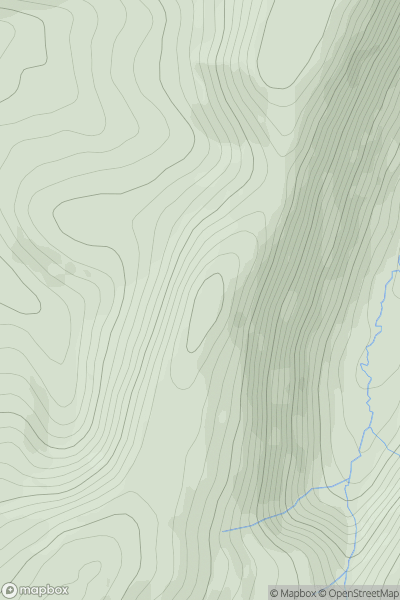 Thumbnail image for Trum y Gwragedd (Trum y Gwrgedd) showing contour plot for surrounding peak