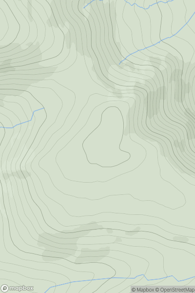 Thumbnail image for Derrysallagh showing contour plot for surrounding peak