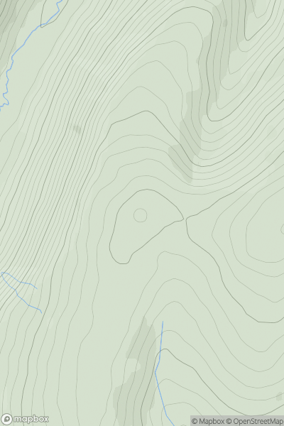 Thumbnail image for Pen y Cerrig Duon showing contour plot for surrounding peak