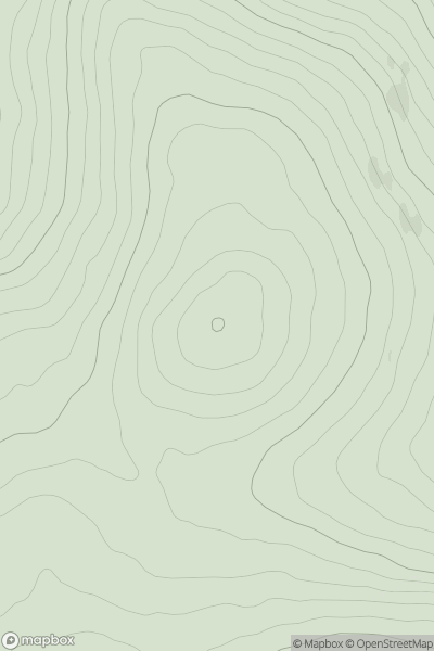 Thumbnail image for Knocknaskagh N Top showing contour plot for surrounding peak