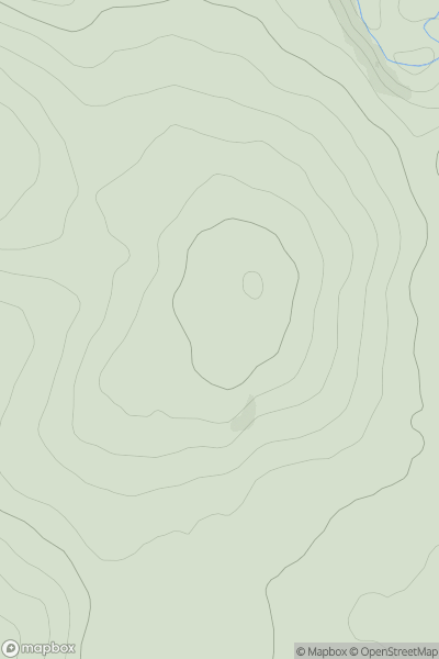 Thumbnail image for Crockalougha (Cnoc an Locha) showing contour plot for surrounding peak