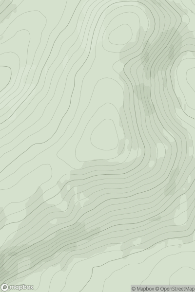 Thumbnail image for Croaghacullin (Cruach an Chuilinn) showing contour plot for surrounding peak