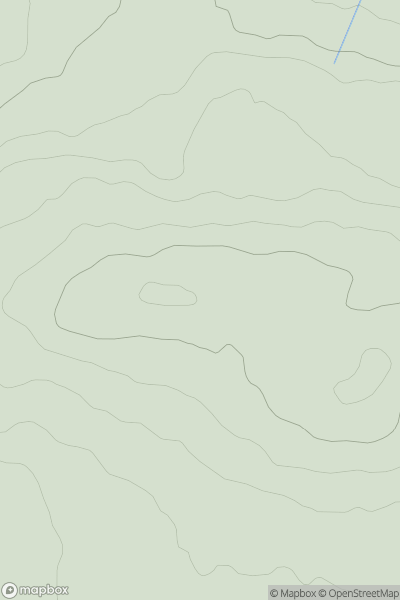 Thumbnail image for Mullaghareirk (Mullach an Radhairc) showing contour plot for surrounding peak