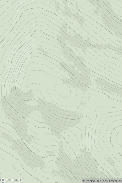 Thumbnail image for The Foxes Rock showing contour plot for surrounding peak