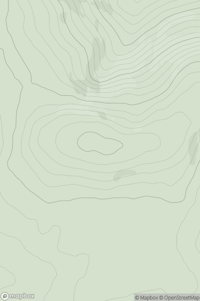 Thumbnail image for Commaun Beg showing contour plot for surrounding peak