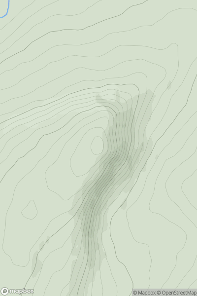 Thumbnail image for Tievebulliagh showing contour plot for surrounding peak