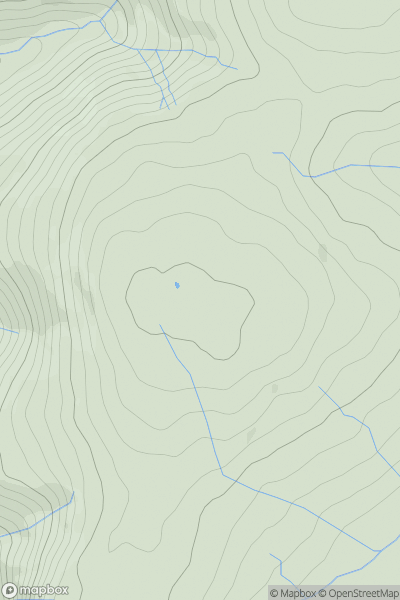 Thumbnail image for Foel Tyn-y-fron (Moel y Pawl) (Cefn Coch) showing contour plot for surrounding peak