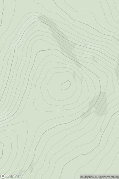 Thumbnail image for Ballyvouskill showing contour plot for surrounding peak