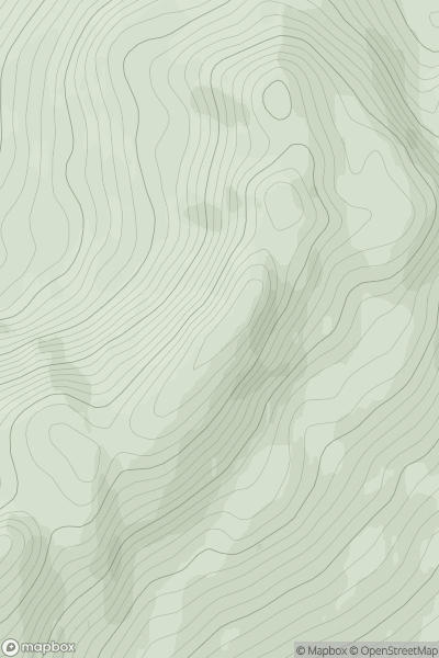 Thumbnail image for Croaghcarragh (Cruach Charrach) showing contour plot for surrounding peak