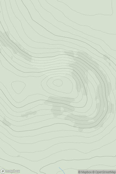 Thumbnail image for Spinans Hill SE Top showing contour plot for surrounding peak