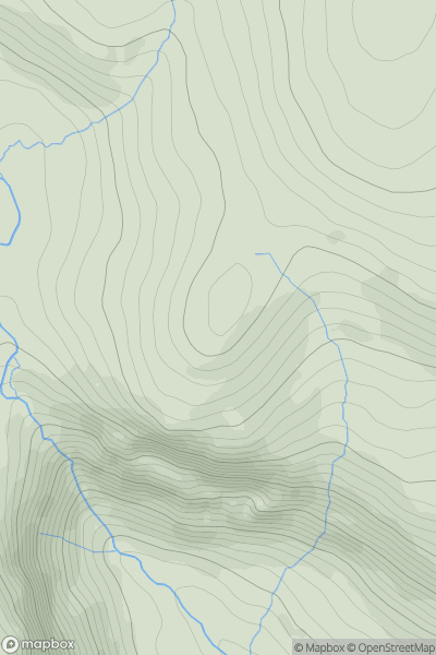 Thumbnail image for Knockaunapeebra showing contour plot for surrounding peak