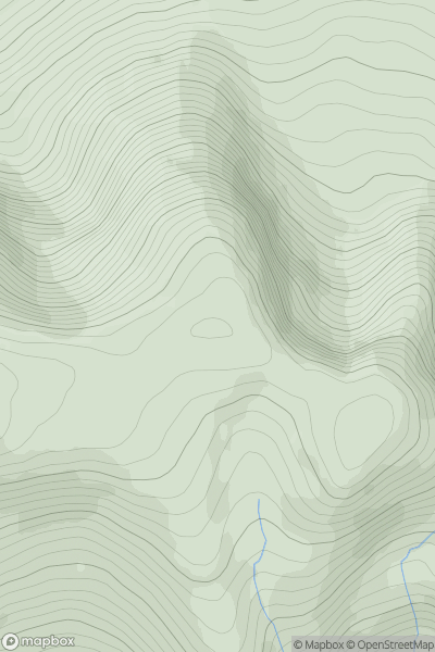 Thumbnail image for Binn Mhor NE Top showing contour plot for surrounding peak