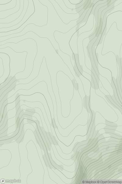 Thumbnail image for An Chruach Ghorm (mullach thoir) (Croaghgorm East Top) showing contour plot for surrounding peak