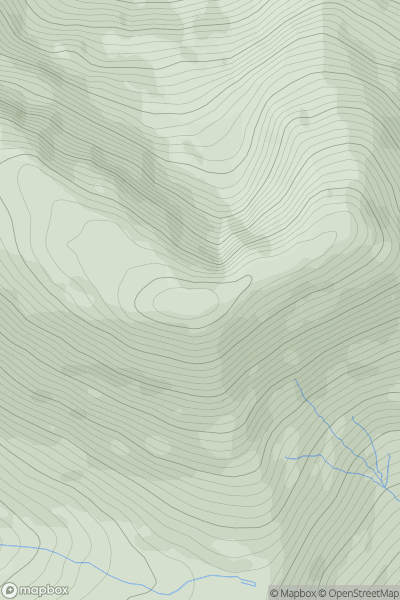 Thumbnail image for Fraochaidh showing contour plot for surrounding peak