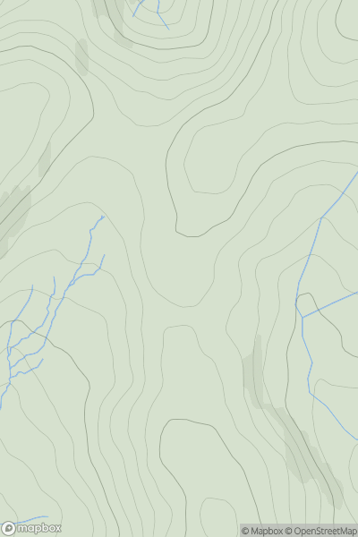 Thumbnail image for Cefn Gwyntog North Top showing contour plot for surrounding peak