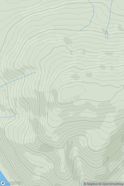 Thumbnail image for Gyrn Moelfre showing contour plot for surrounding peak