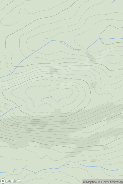 Thumbnail image for Y Golfa showing contour plot for surrounding peak