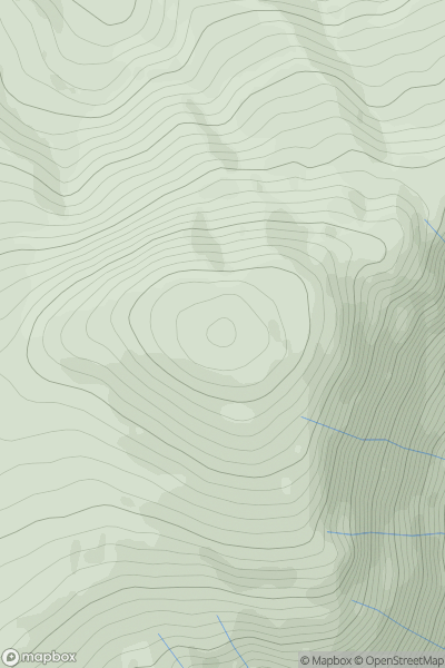 Thumbnail image for Beinn Trilleachan showing contour plot for surrounding peak