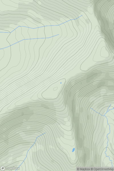 Thumbnail image for Mynydd Pencoed showing contour plot for surrounding peak