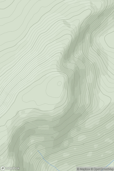 Thumbnail image for Gau Graig showing contour plot for surrounding peak