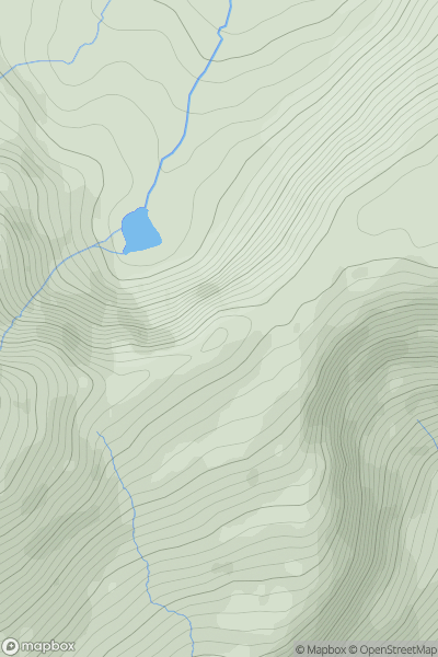 Thumbnail image for Mynydd Gwerngraig showing contour plot for surrounding peak