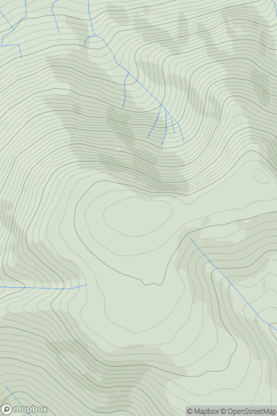 Thumbnail image for Maesglase showing contour plot for surrounding peak