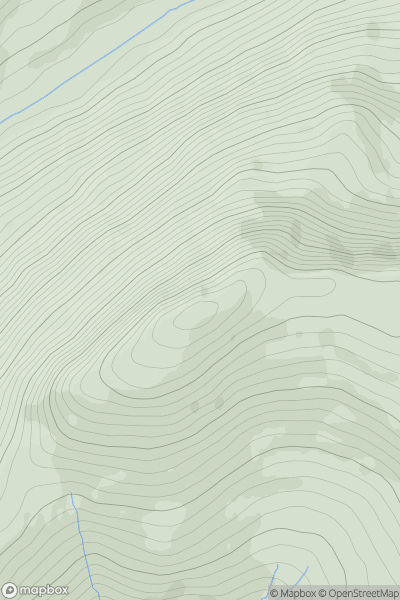 Thumbnail image for Craig-las (Tyrrau Mawr) showing contour plot for surrounding peak