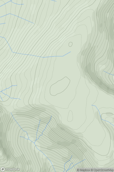 Thumbnail image for Cribin Fawr showing contour plot for surrounding peak