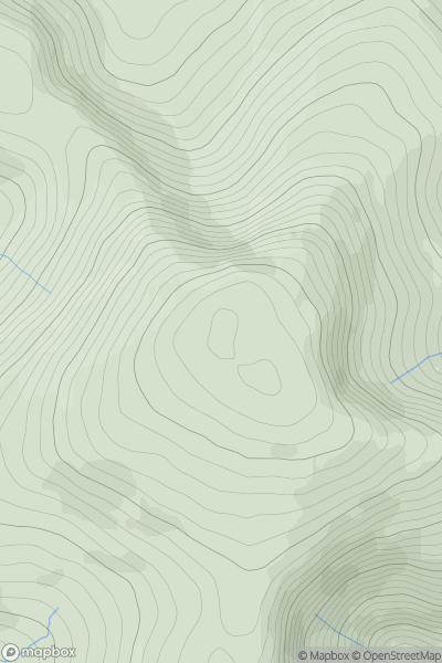 Thumbnail image for Tarrenhendre showing contour plot for surrounding peak