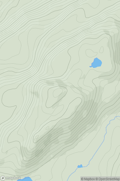 Thumbnail image for Bryn Brith showing contour plot for surrounding peak