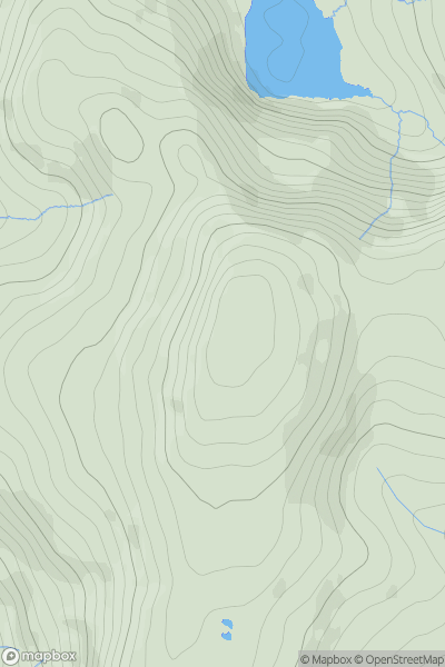 Thumbnail image for Pumlumon Fawr (Plynlimon) showing contour plot for surrounding peak