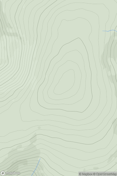 Thumbnail image for Pen Pumlumon Arwystli showing contour plot for surrounding peak