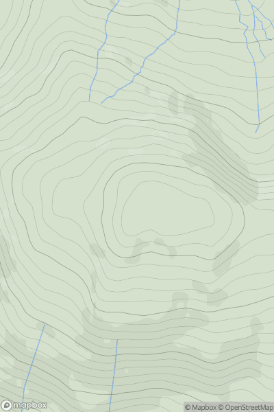 Thumbnail image for Y Garn (Drum Peithnant) showing contour plot for surrounding peak