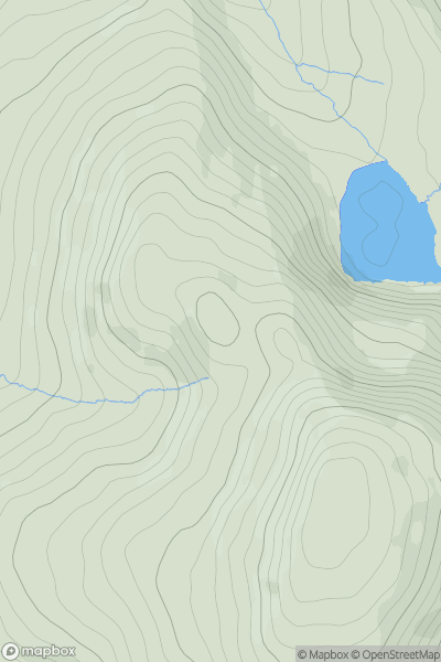 Thumbnail image for Pumlumon Fach showing contour plot for surrounding peak