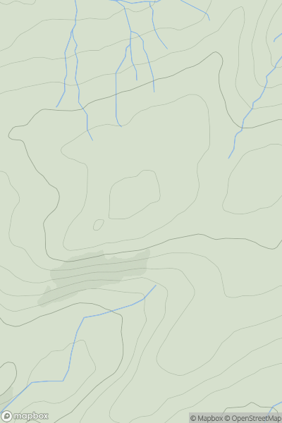 Thumbnail image for Carnedd Wen showing contour plot for surrounding peak