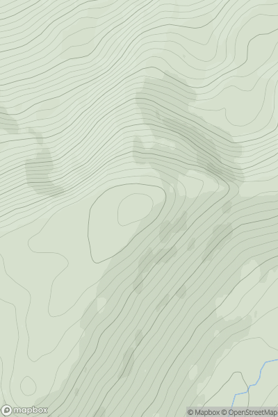 Thumbnail image for Mam Hael (Beinn Bhreac) showing contour plot for surrounding peak