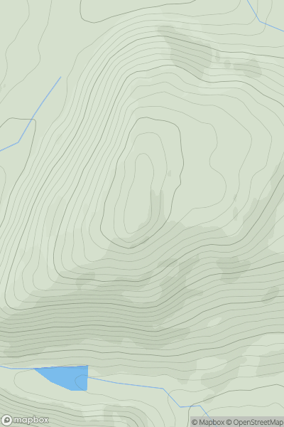 Thumbnail image for Bryn y Fan showing contour plot for surrounding peak