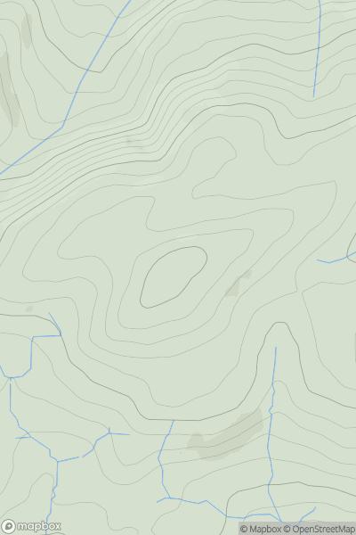 Thumbnail image for Stingwern Hill showing contour plot for surrounding peak