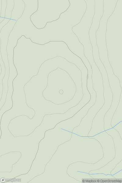 Thumbnail image for Pegwn Mawr showing contour plot for surrounding peak